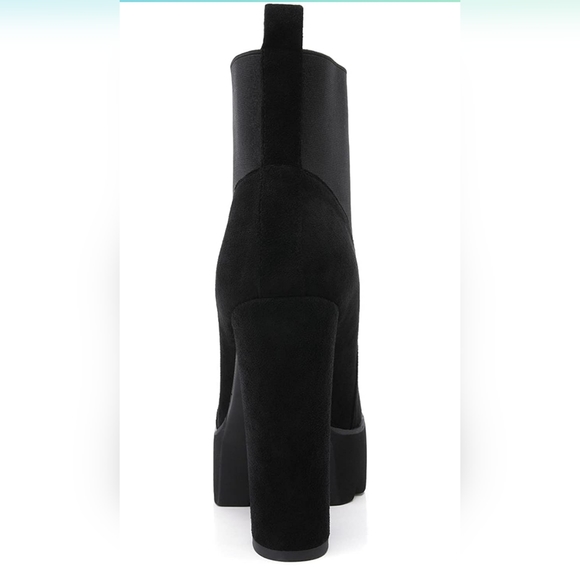 Chunky Platform Boots Ankle Booties 9 - Picture 4 of 5